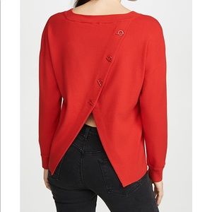 Ruela Split Back Sweater - Alice and Olivia